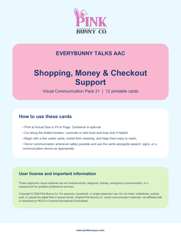Shopping, Money & Checkout Support Visual Communication Pack cover