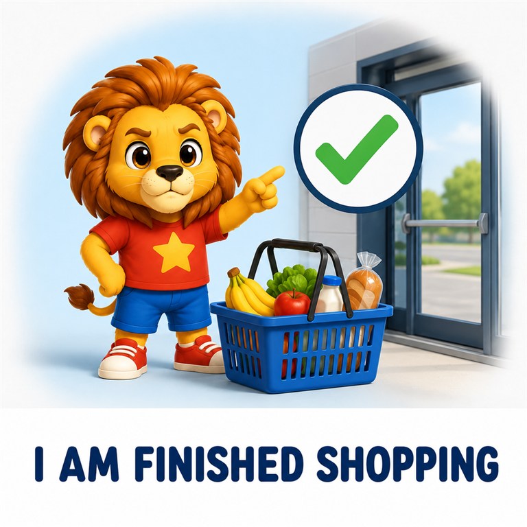 I Am Finished Shopping card preview
